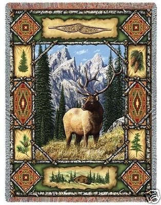 70x53 ELK Lodge Throw Blanket