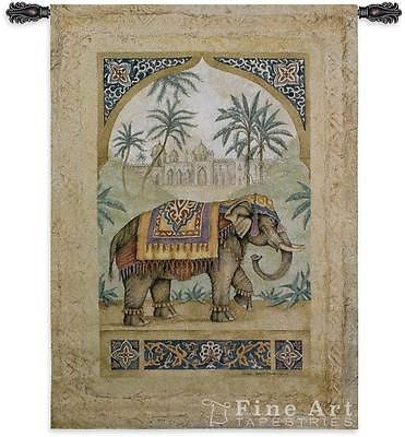 52x36 OLD WORLD ELEPHANT I Tapestry Wall Hanging