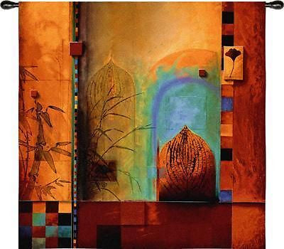 53x53 GARDEN ENSEMBLE Bamboo Asian Tapestry Wall Hanging