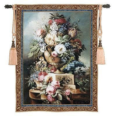 53x76 Summer Of Peace Floral Tapestry Wall Hanging