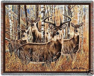 70x53 DEER Throw Blanket