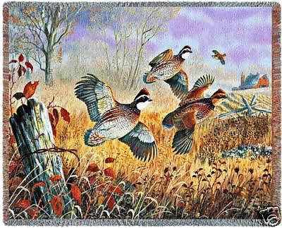 70x53 QUAIL Throw Blanket