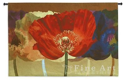 52x35 POPPY TANGO I Tapestry Wall Hanging