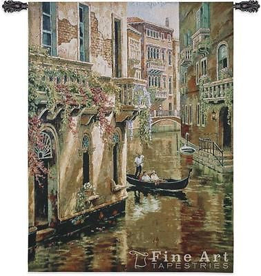 36x48 AFTERNOON CHAT Italy Tapestry Wall Hanging