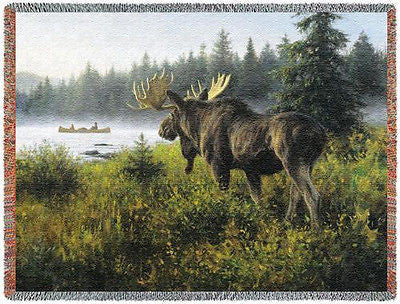 70x54 MOOSE Lake Throw Blanket