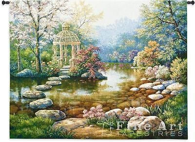 53x40 GAZEBO Garden Floral Tapestry Wall Hanging