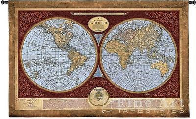 36x53 Map of the World Wall Hanging