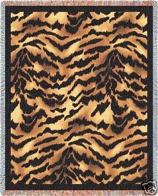 70x53 TIGER Skin Print Throw Blanket