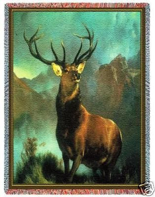 70x54 Deer Mountain Throw Blanket
