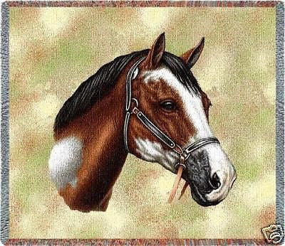 54x54 PAINT HORSE Tapestry Throw Blanket