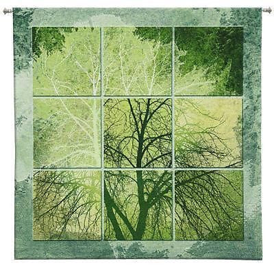 53x53 April Light Tree Tapestry Wall Hanging