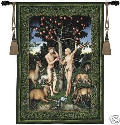 40x53 ADAM & EVE Tapestry Wall Hanging