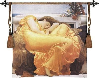 53x53 FLAMING JUNE Woman Tapestry Wall Hanging