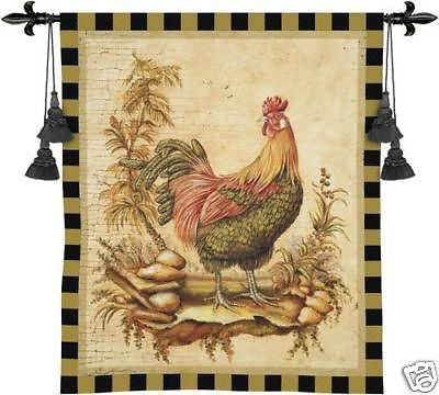 35x40 Morning ROOSTER Tapestry Wall Hanging