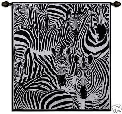NEW 47x53 ZEBRA Jungle Africa Tapestry Wall Hanging