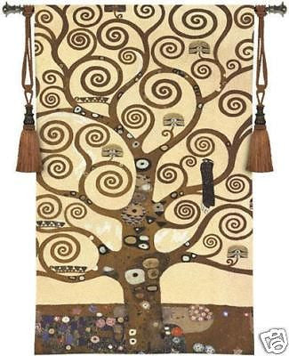 35x48 TREE OF LIFE Klimt Tapestry Wall Hanging