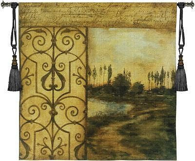 53x53 LANDSCAPE Trees Contemporary Tapestry Wall Hanging