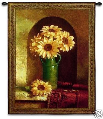 40x53 SUNFLOWERS Tapestry Wall Hanging