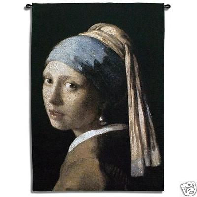 38x53 GIRL PEARL EARRING Tapestry Wall Hanging