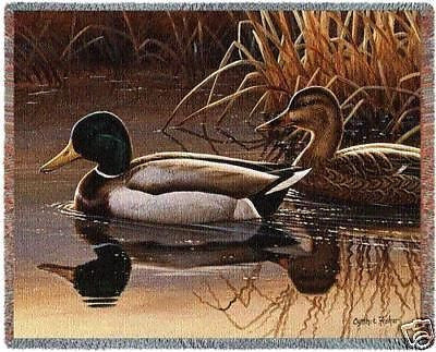 72x54 MALLARD DUCK Throw Blanket