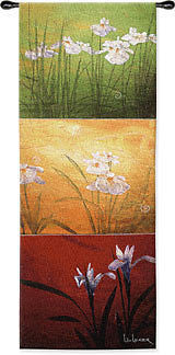 53x18 KARMA Floral Tapestry Wall Hanging