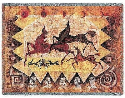 70x53 OGLALAS STORY Southwest Throw Blanket