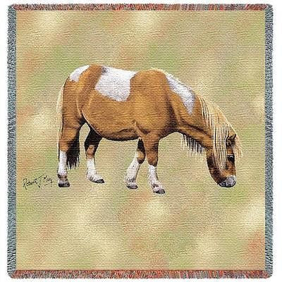 54x54 SHETLAND PONY HORSE Tapestry Throw Blanket