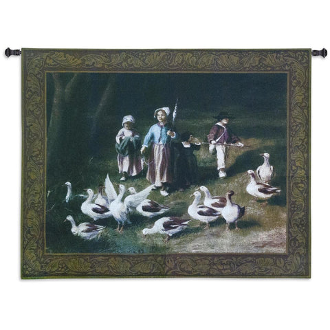 53x40 ABIGAILS WATCH Duck Tapestry Wall Hanging
