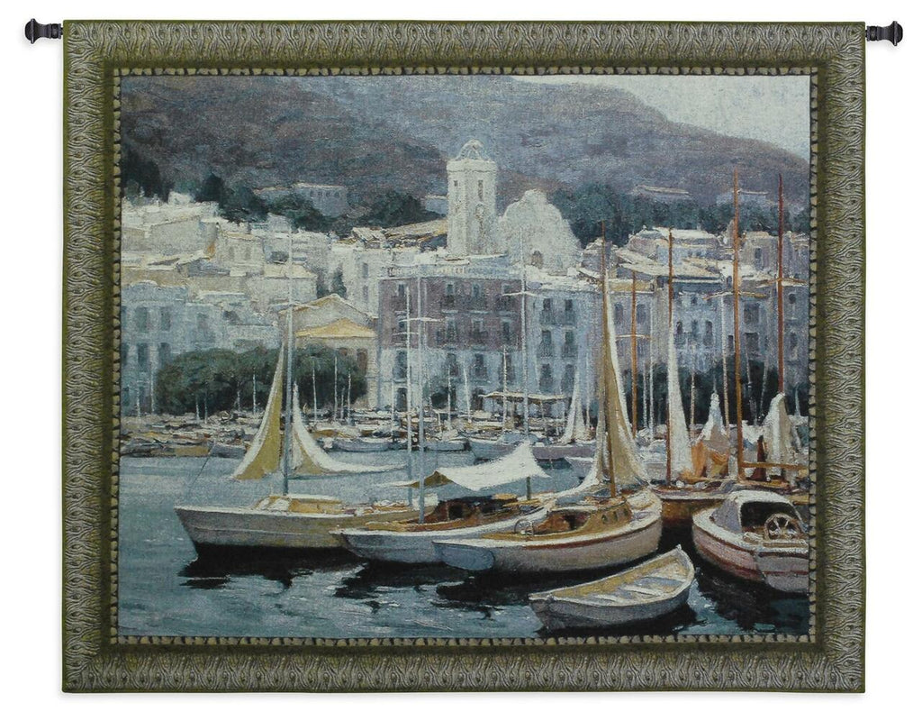 53x44 Sailboats Nautical Sea Tapestry Wall Hanging