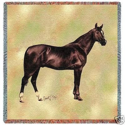 54x54 ANGLO ARABIAN HORSE Tapestry Throw Blanket